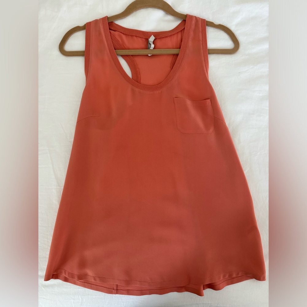 Joie coral silk racer tank size Medium - Picture 5 of 7